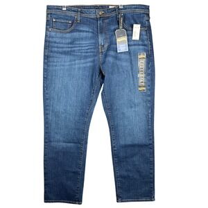 Cremieux Premium Denim Jeans Mens 38x30 Blue Straight Leg Stretch Medium Wash